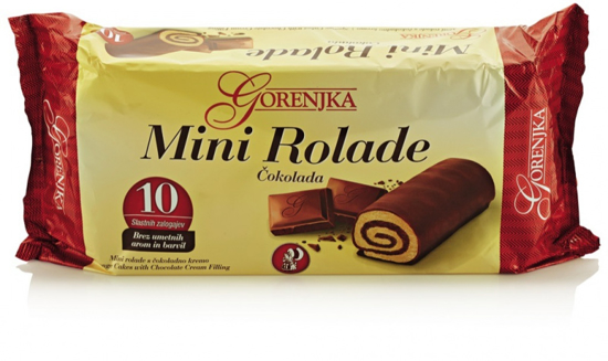 Slika Mini rolade s čokolado, Gorenjka, 280 g