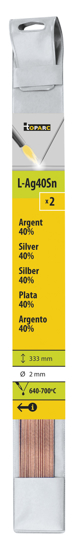 Slika ŽICA ZA LOTANJE SREBRNA 40%Ag L.333mm D=2mm